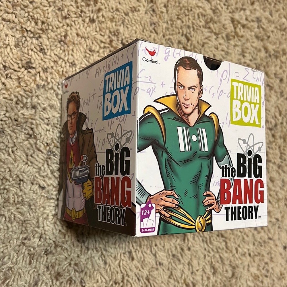 BNWT The Big Bang Theory TV Show Trivia Box w/100’s of trivia questions!